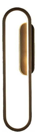Solution lumineuse Noir et Ambre au dessin sobre en format applique murale 18 W