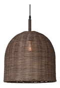 Suspension Ambre et Rouge aux lignes epurees avec eclairage confortable 60W E27