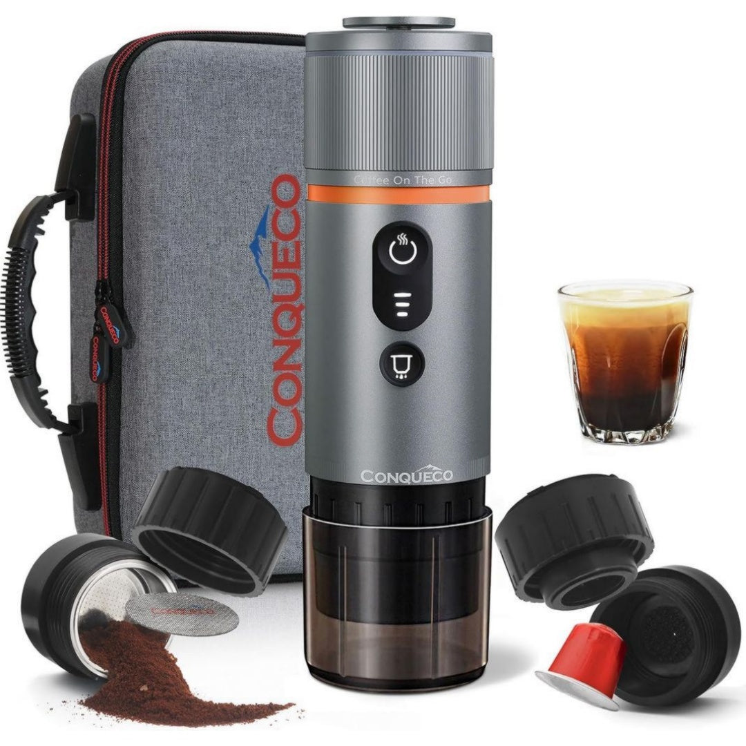 Conqueco Machine a cafe a dosettes 40 mL Mat Compact Portable