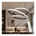 Luminaire Noir et Blanc a silhouette graphique de type suspension 68 W 3000 K