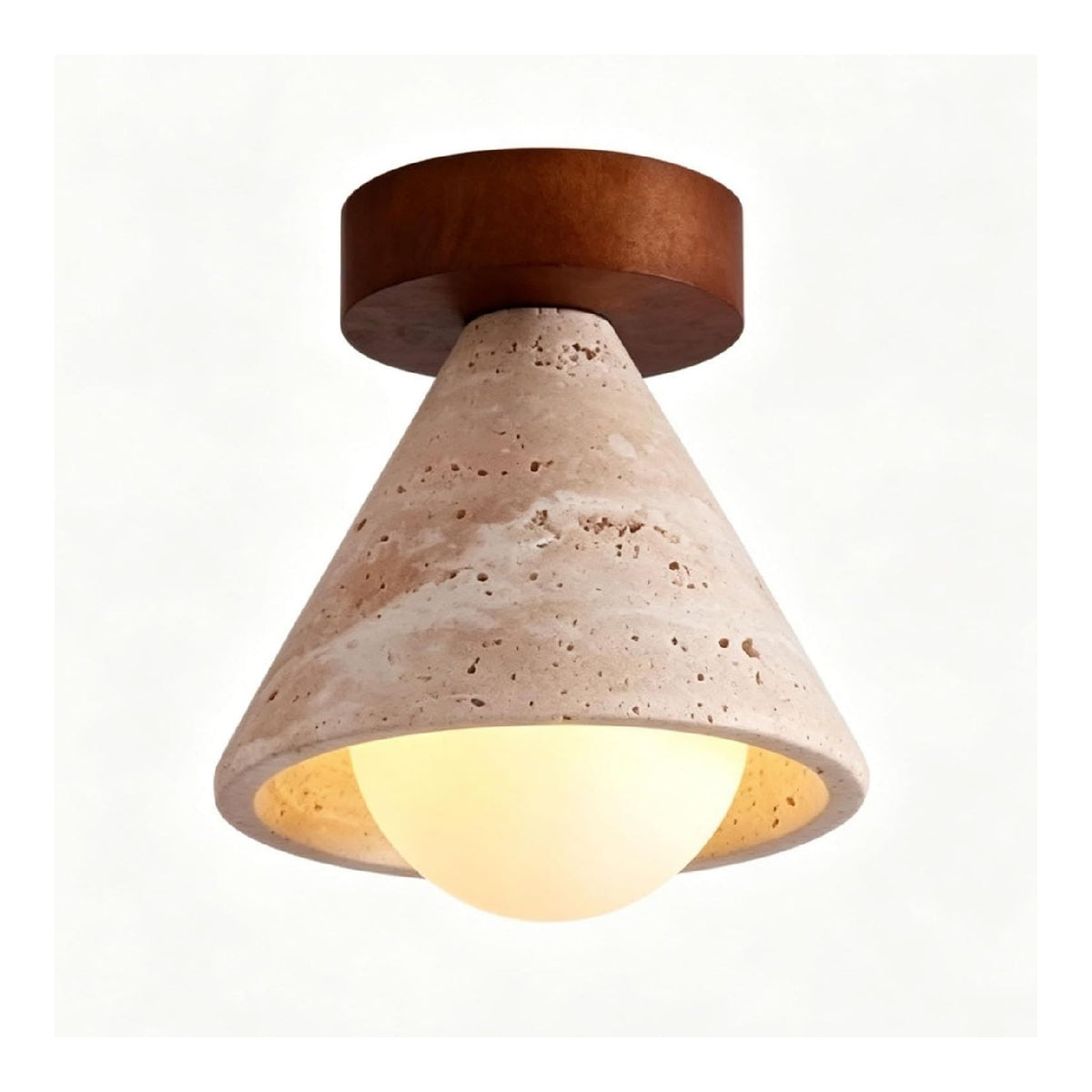 Plafonnier decoratif Ambre et Vert avec diffusion lumineuse harmonieuse
