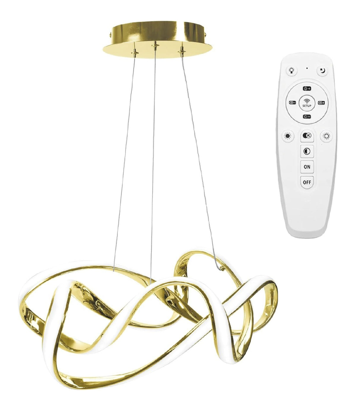 Solution lumineuse Dore et Ambre au dessin sobre en format suspension