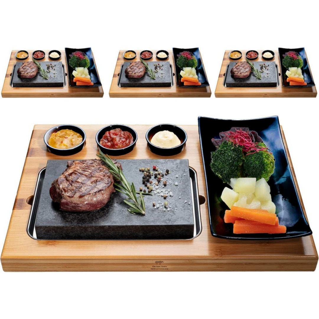 Beefstone Pierres a griller Noir Sans huile Acier inoxydable