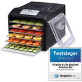 Vitality4life Deshydrateur alimentaire 500 W Noir Programmable