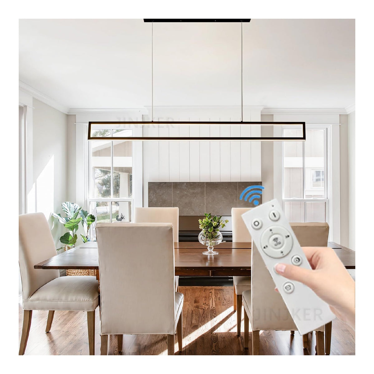 Suspension decoratif Noir et Blanc avec diffusion lumineuse harmonieuse 35W 3000K
