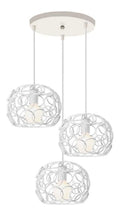 Suspension Blanc et Ambre au style moderne avec conception fonctionnelle 40W E27