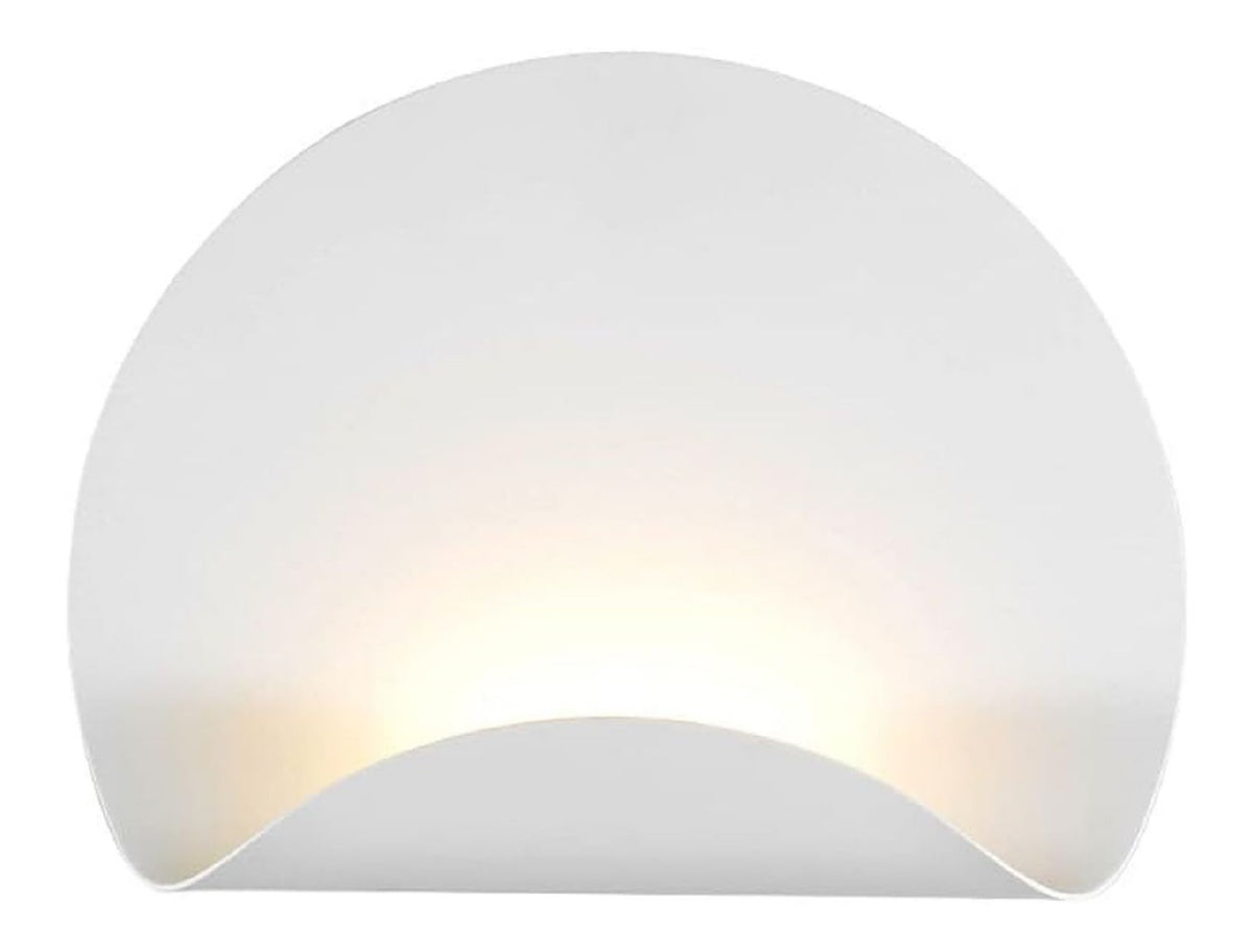Applique murale Blanc et Ambre aux lignes epurees avec eclairage confortable 6W