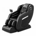 Fauteuil de massage en cuir synth¨¦tique noir