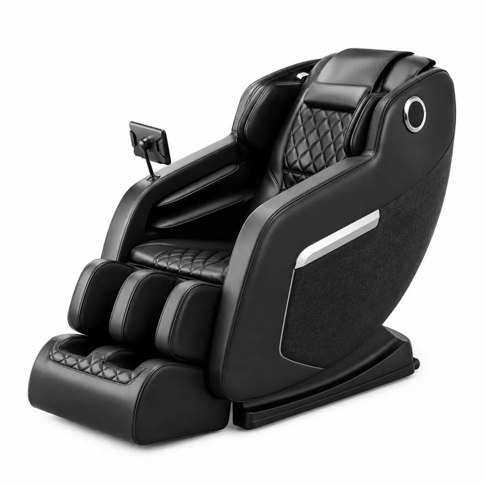 Fauteuil de massage en cuir synth¨¦tique noir