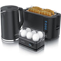 Arendo Set bouilloire et grille-pain 1.5 L 2000 W Noir Compatible lave-vaisselle