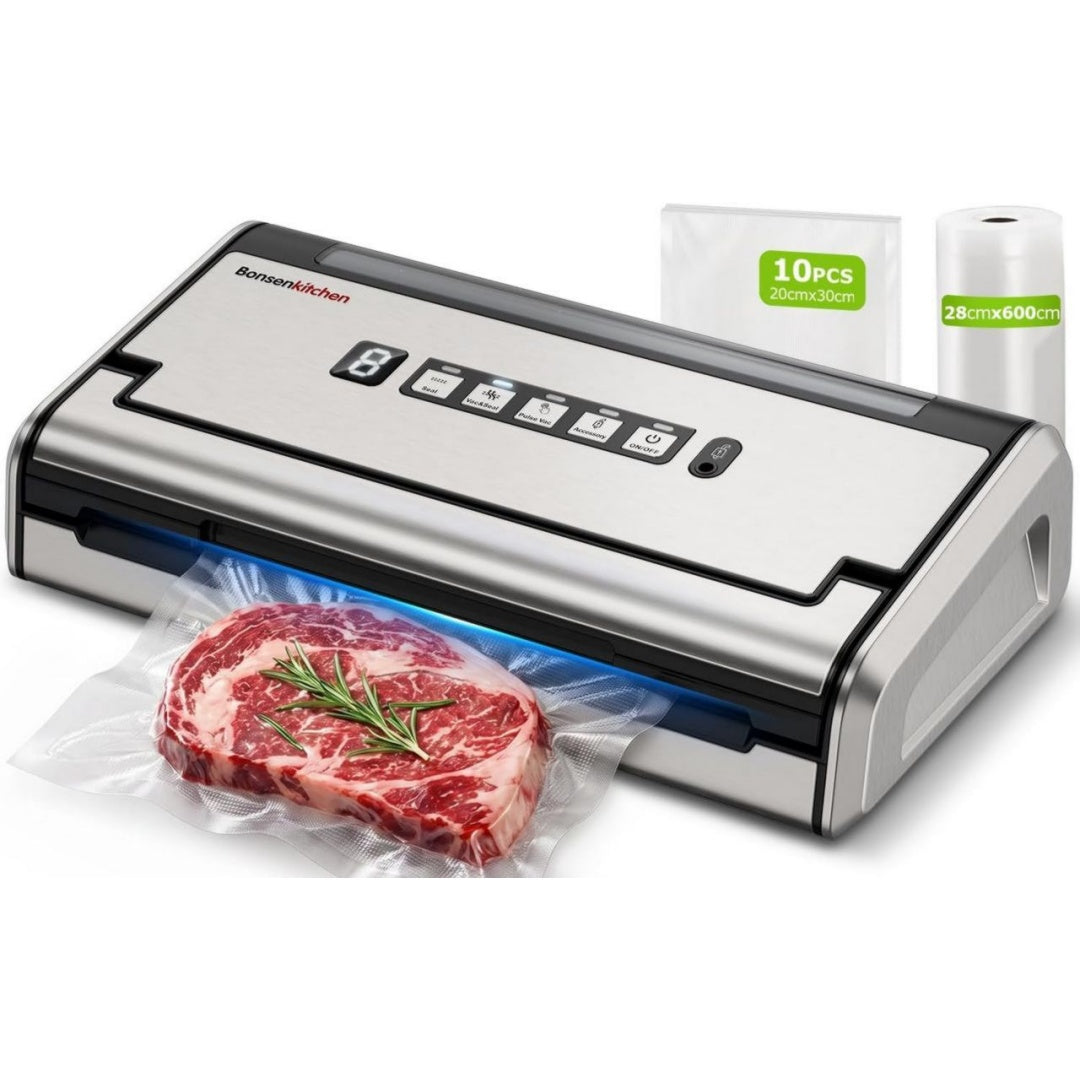 Bonsenkitchen Appareil de mise sous vide Acier inoxydable
