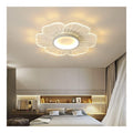 Plafonnier Blanc et Argente a presence elegante et lumiere agreable 3000K
