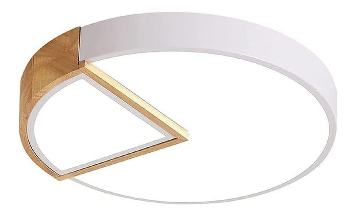 Plafonnier decoratif Blanc et Ambre avec diffusion lumineuse harmonieuse 24W 6000K