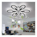 Luminaire Noir et Blanc a silhouette graphique de type lustre 78W