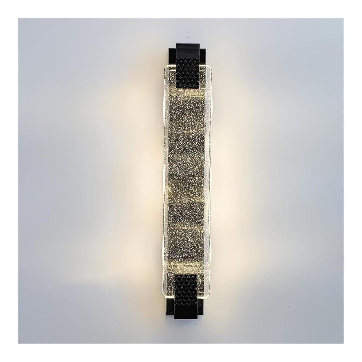 Luminaire Noir et Blanc a silhouette graphique de type applique murale 12W
