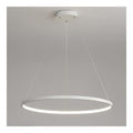 Suspension Noir et Blanc aux lignes epurees avec eclairage confortable 26W 3000K
