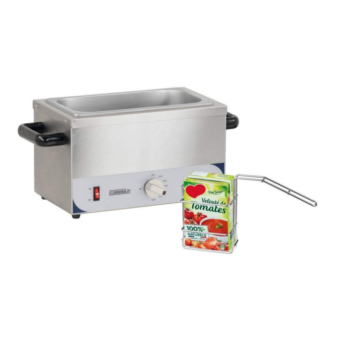 Casselin Chauffe-plats 1 L 250 W Acier inoxydable Rotation