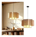 Solution lumineuse Ambre et Beige au dessin sobre en format suspension E27
