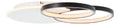 Solution lumineuse Noir et Blanc au dessin sobre en format plafonnier 36 W