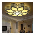 Lustre Blanc et Ambre a presence elegante et lumiere agreable 48 W 3000 K