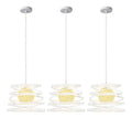 Suspension Noir et Blanc a presence elegante et lumiere agreable 60W E27