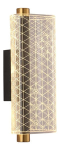 Eclairage Blanc et Dore contemporain en version applique murale 14 W