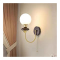 Applique murale decoratif Blanc et Dore avec diffusion lumineuse harmonieuse JG-9385