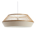 Suspension decoratif Blanc et Beige avec diffusion lumineuse harmonieuse 40W IP20 E27