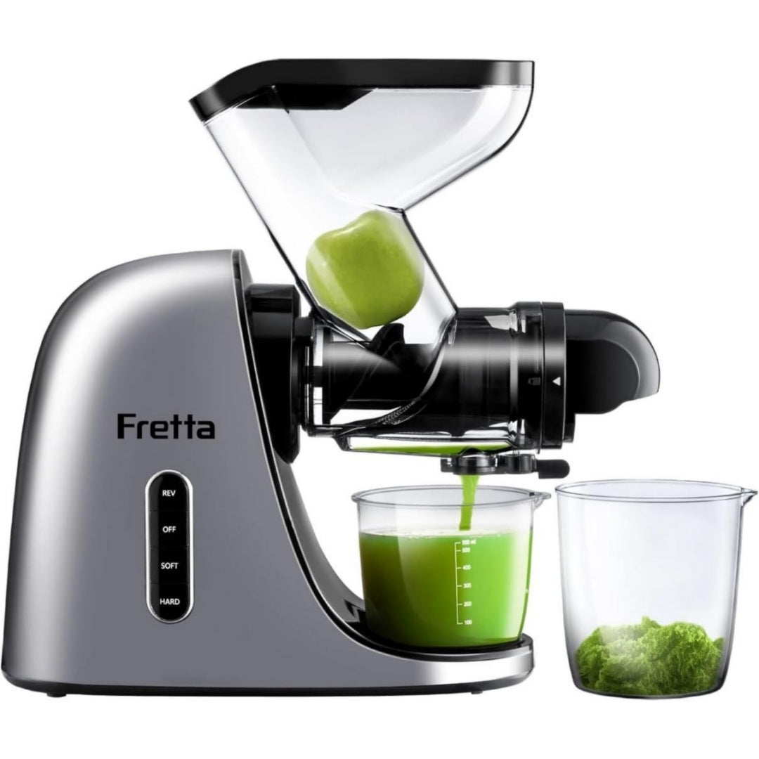Fretta Extracteur de jus 200 W Argente Silencieux Acier inoxydable