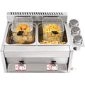 Bdneygtyr Friteuse electrique 6 L Acier inoxydable Pieces amovibles