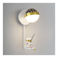 Eclairage Blanc et Dore contemporain en version applique murale 10 W 72-8279