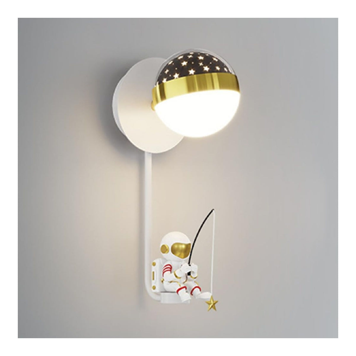 Eclairage Blanc et Dore contemporain en version applique murale 10 W 72-8279