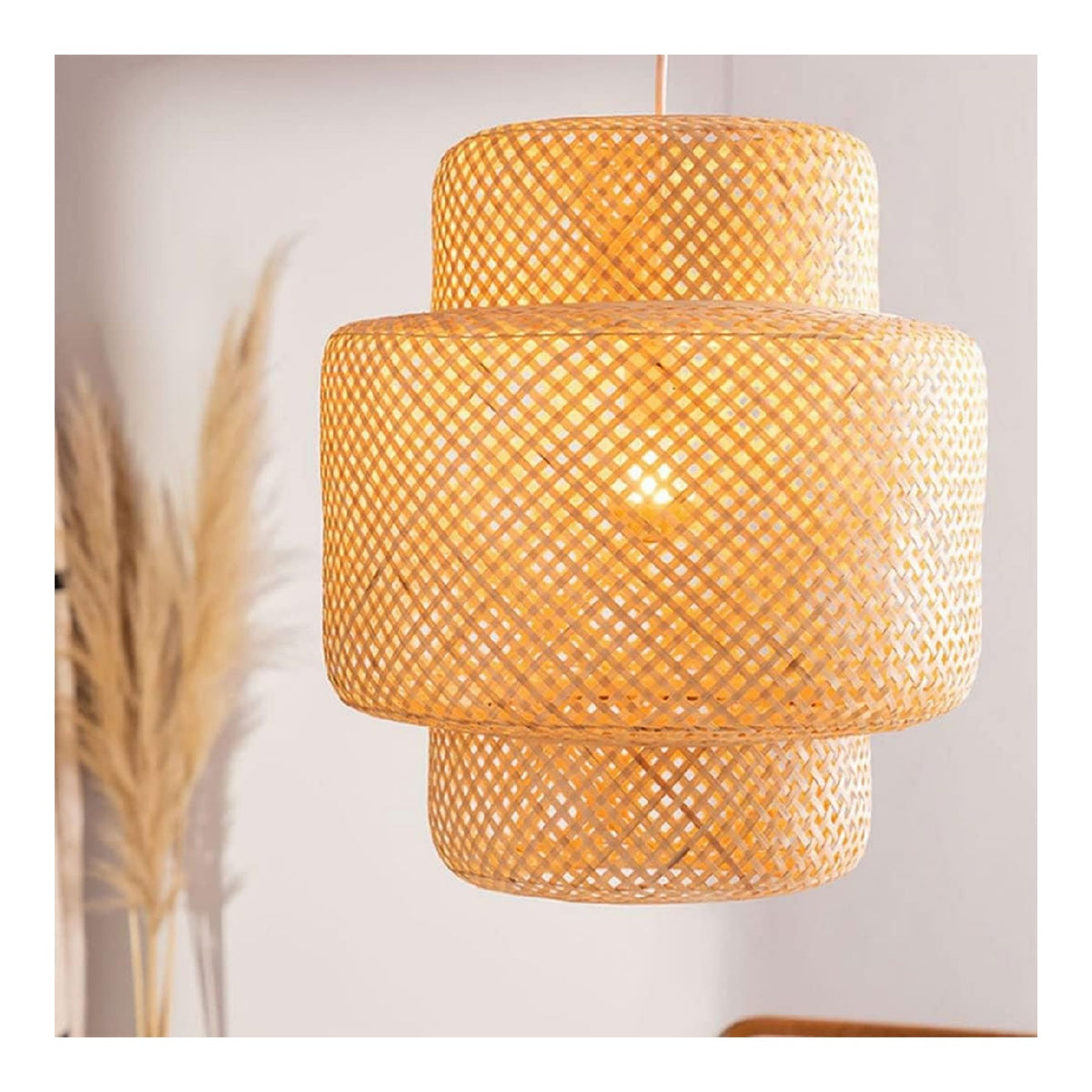 Eclairage Ambre et Rouge contemporain en version suspension 60 W E27