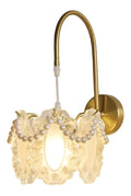 Applique murale Blanc et Transparent au style moderne avec conception fonctionnelle E14