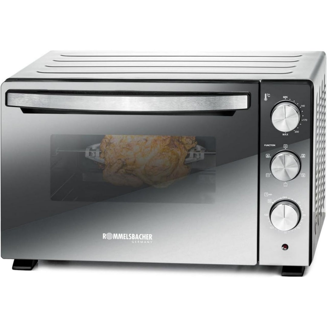 Rommelsbacher Four electrique 30 L 1500 W Argente Revetement antiadhesif
