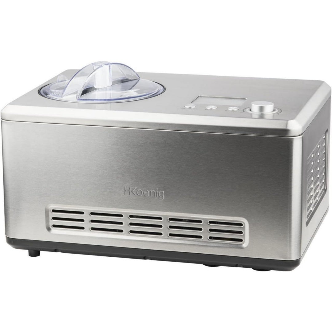 H.Koenig Machine a glace 2 L 180 W Acier inoxydable Revetement antiadhesif