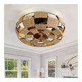 Lustre decoratif Ambre et Rouge avec diffusion lumineuse harmonieuse E27