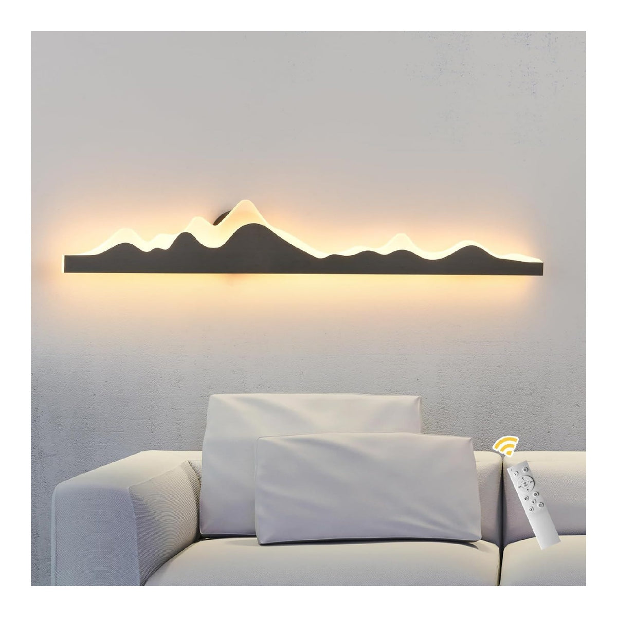 Applique murale Noir et Ambre au style moderne avec conception fonctionnelle 24W 3000K