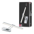 Applique murale decoratif Blanc et Argente avec diffusion lumineuse harmonieuse 2700K