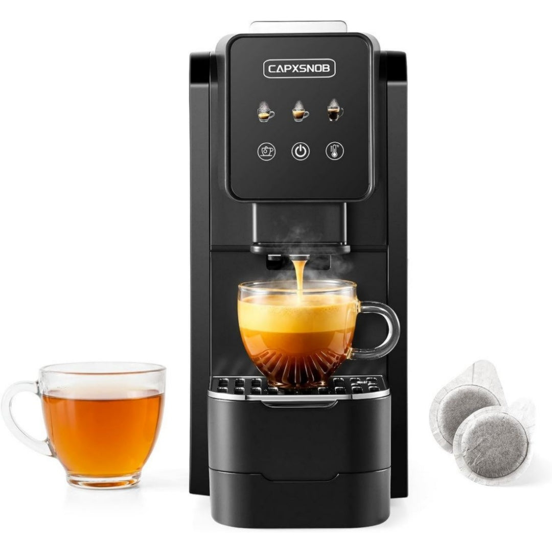 Capxsnob Cafetiere a dosettes 820 mL Vert Econome en energie