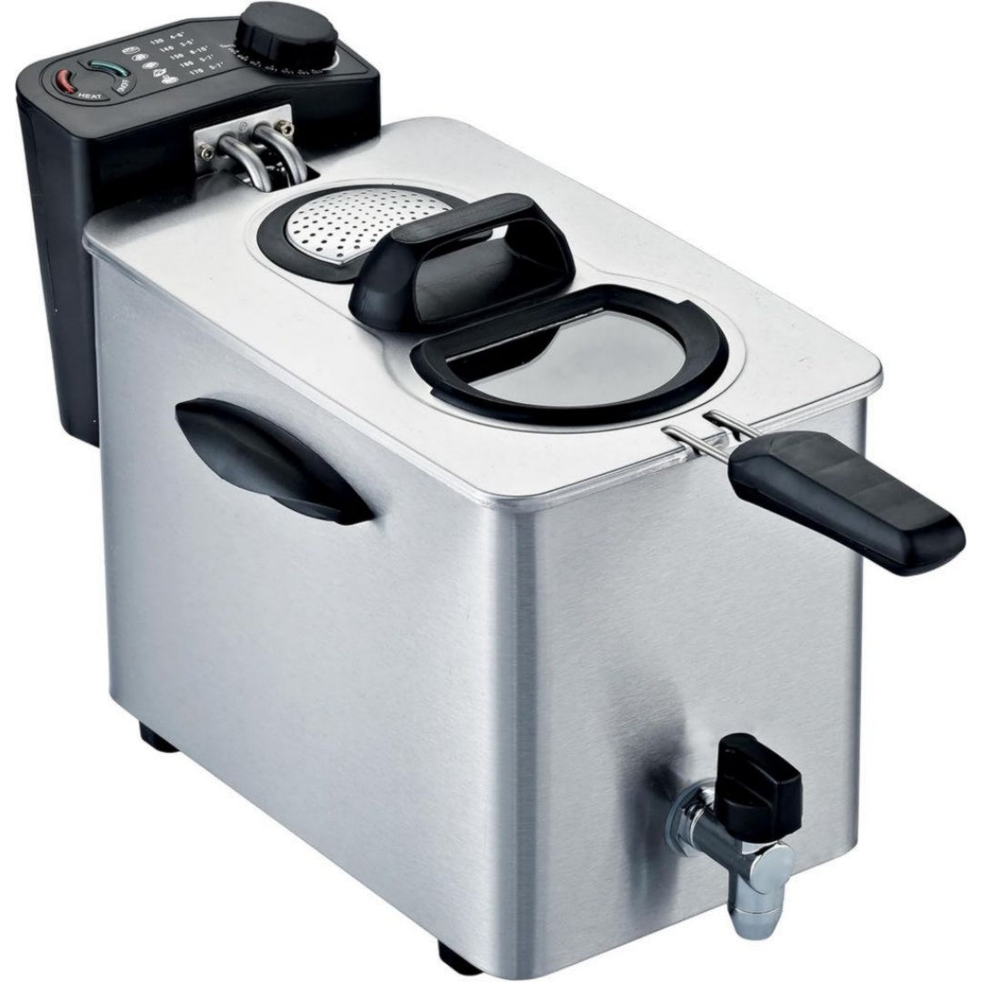 RGV Friteuse electrique 4 L 2500 W Acier inoxydable Pieces amovibles