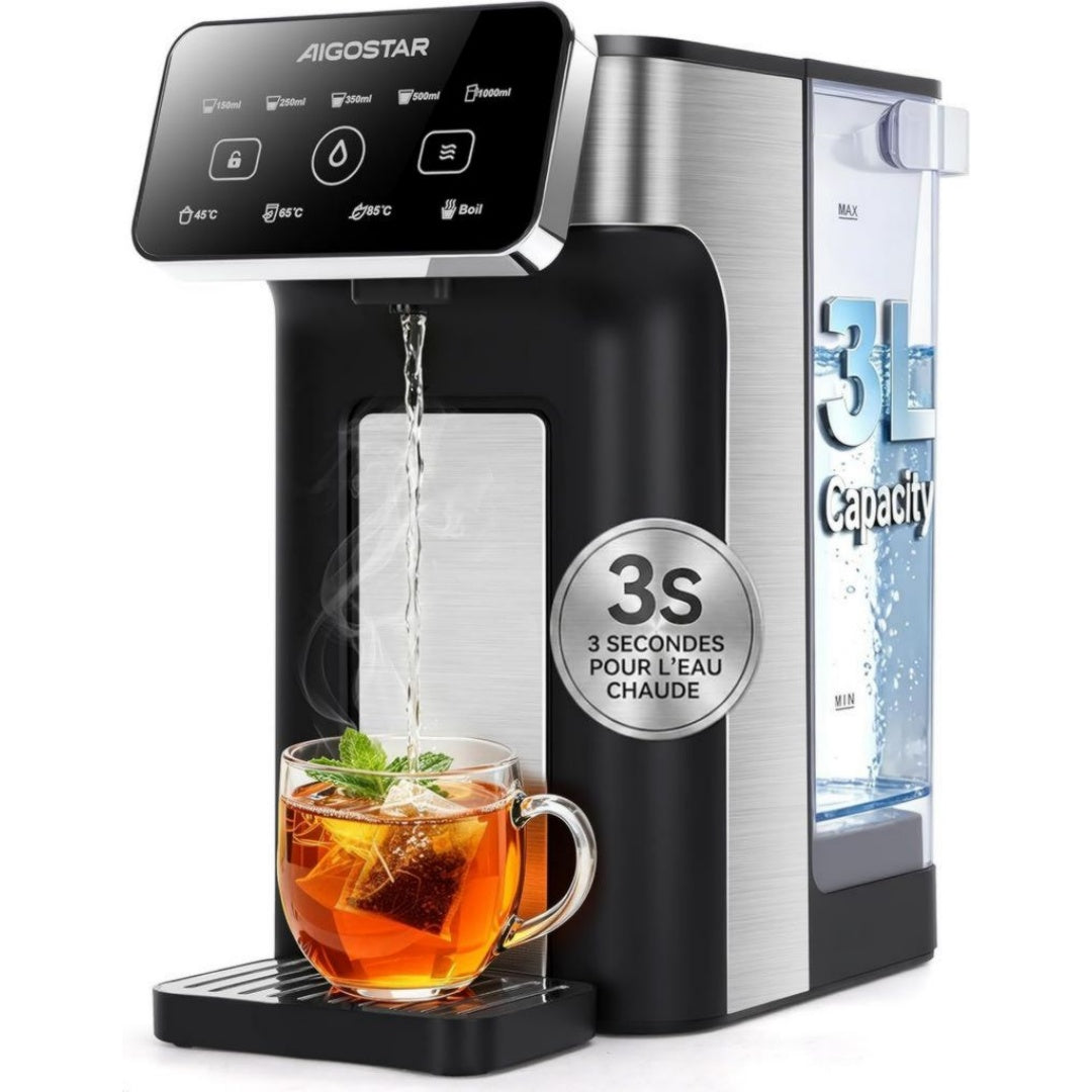Aigostar Distributeur d'eau chaude 3 L 2600 W Vert Reglable