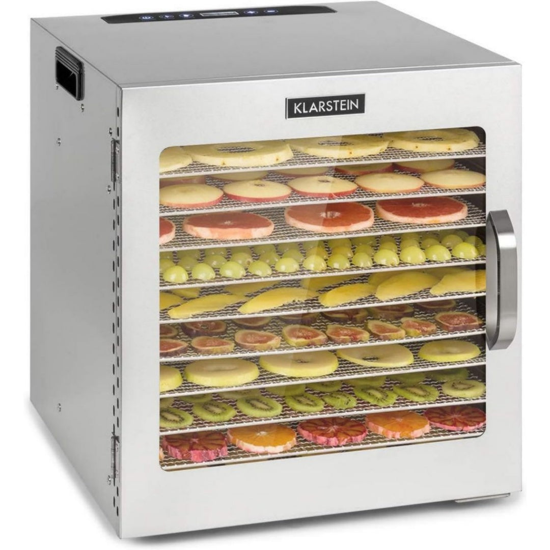 Klarstein Deshydrateur alimentaire 1000 W Argente Compatible lave-vaisselle Silencieux
