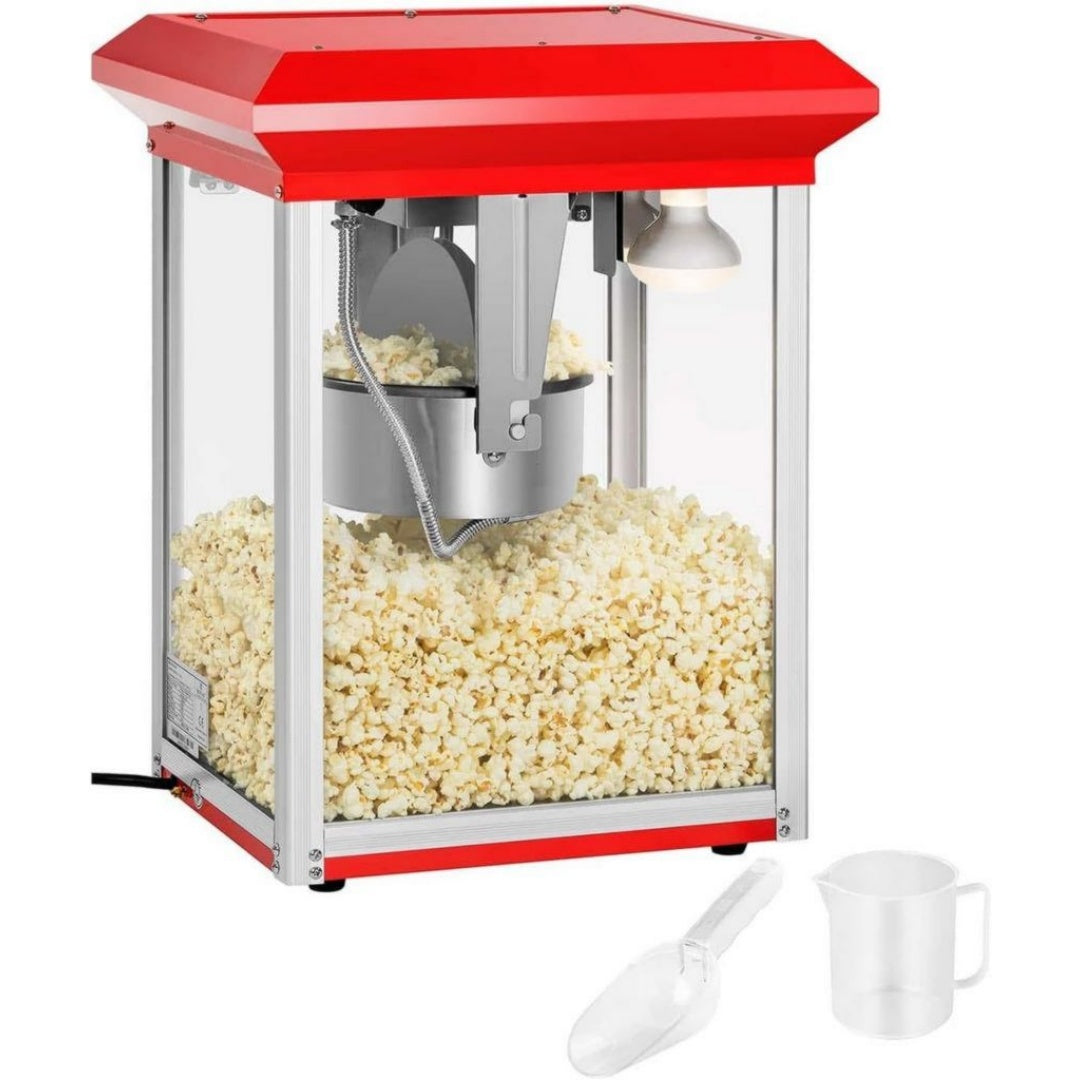 Royal Catering Appareils a popcorn 1.5 L 1300 W Rouge Revetement antiadhesif