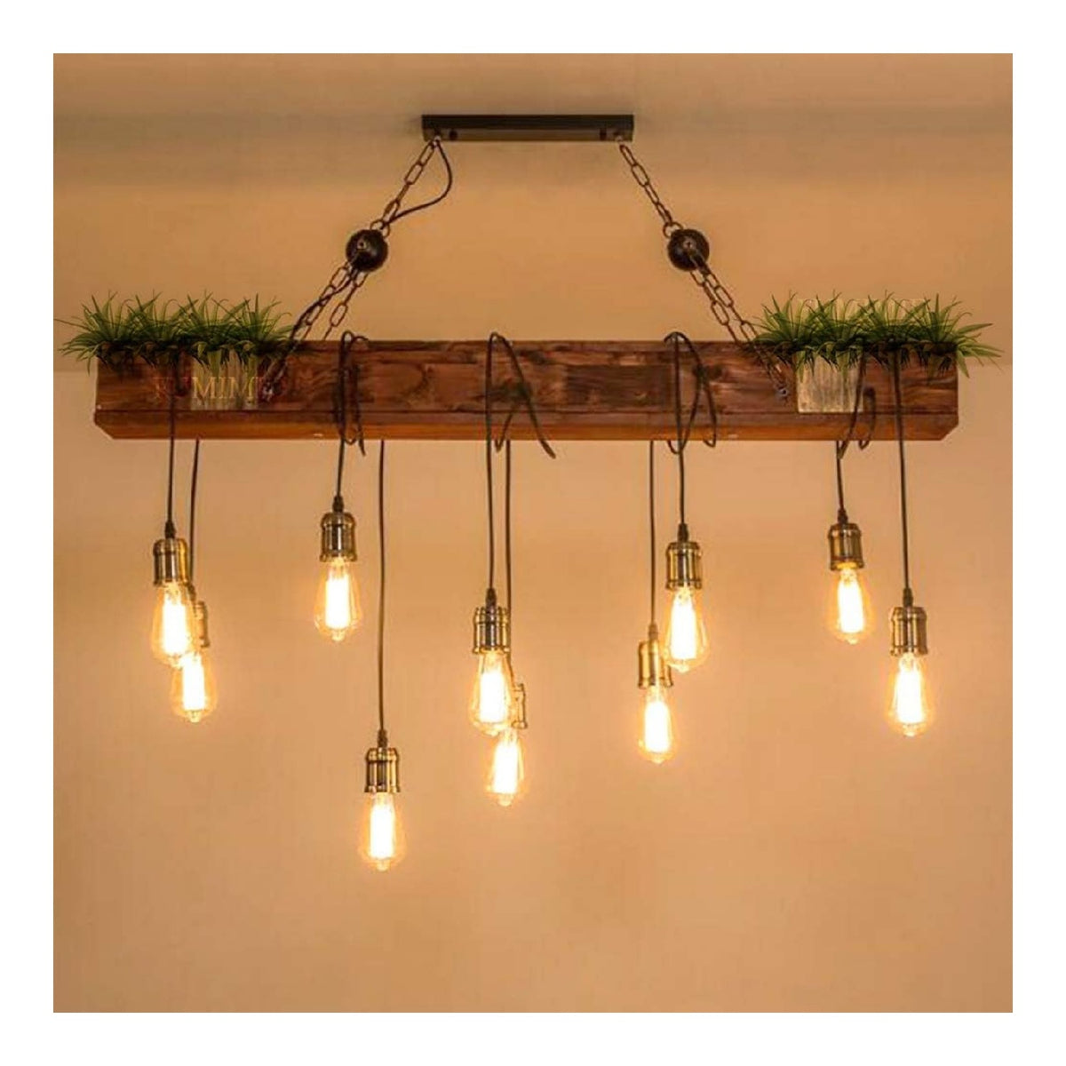 Eclairage Ambre et Marron contemporain en version suspension E27