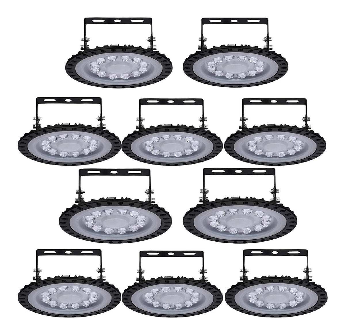 Spot de plafond Blanc aux lignes epurees avec eclairage confortable 50W IP65 6000K