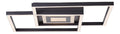 Plafonnier Noir et Blanc a presence elegante et lumiere agreable 34W