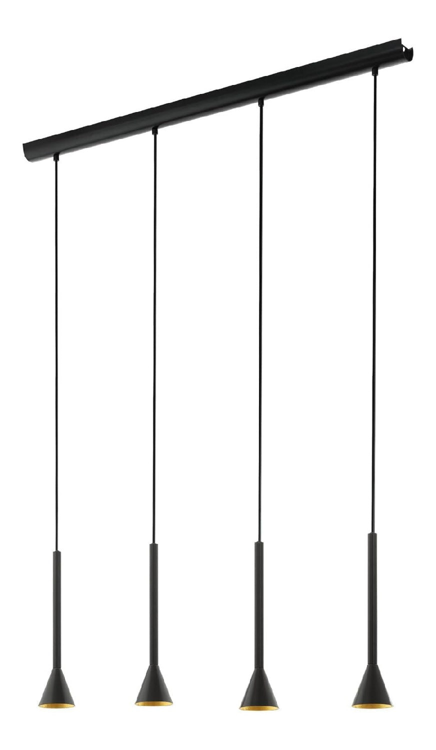 Eclairage Noir et Blanc contemporain en version suspension GU10