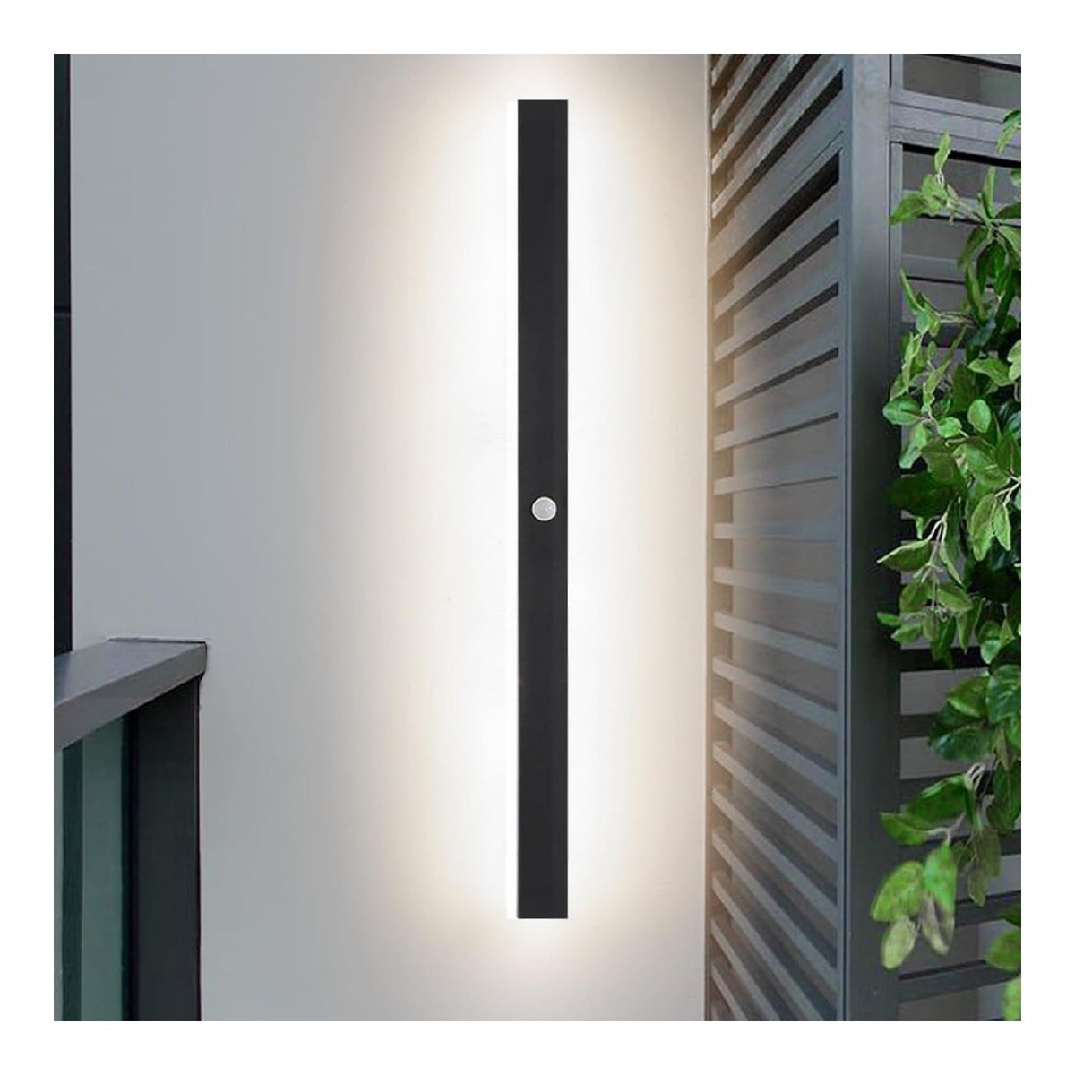 Applique murale decoratif Noir et Blanc avec diffusion lumineuse harmonieuse IP65 4000K