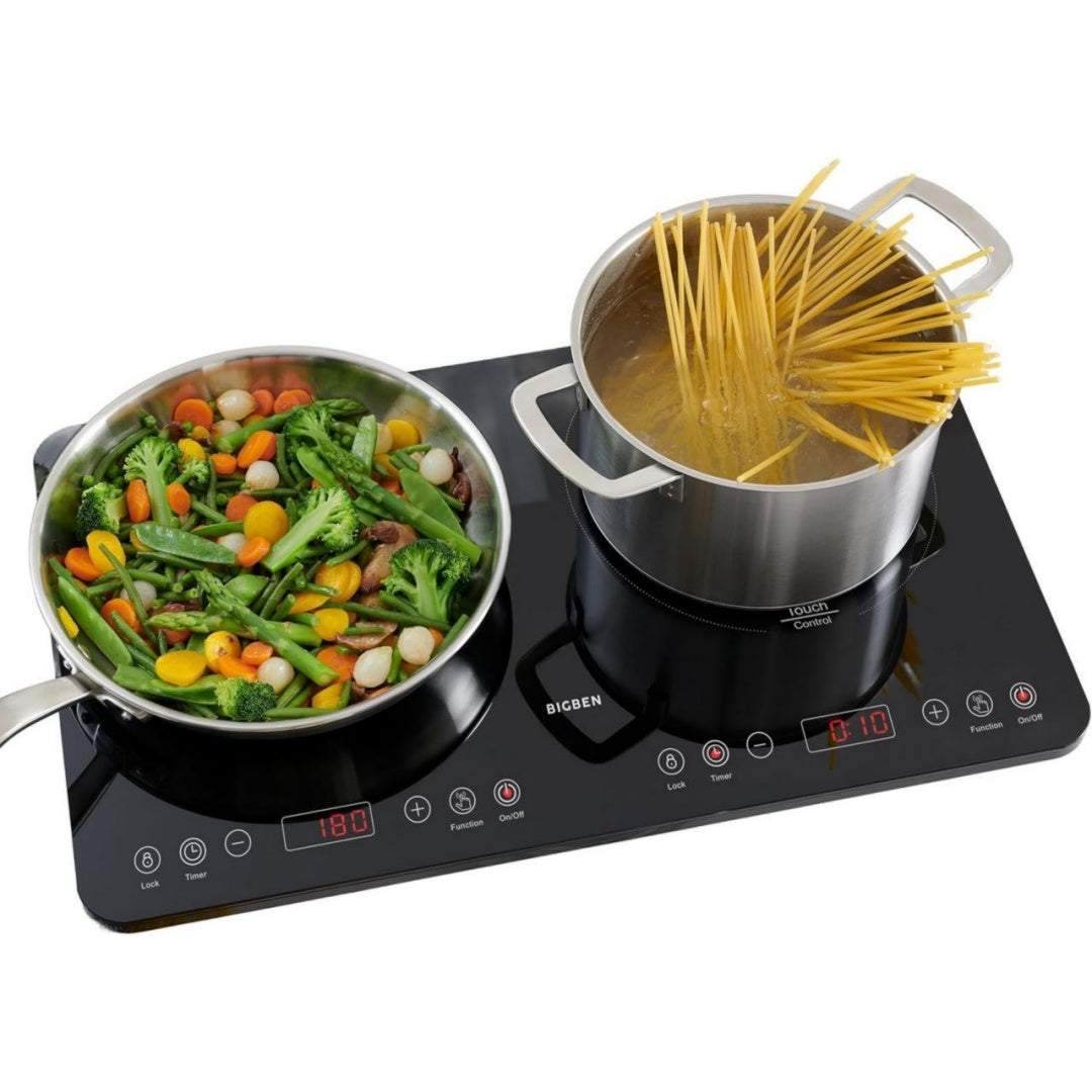Bigben Plaques de cuisson 3500 W Inox Programmable